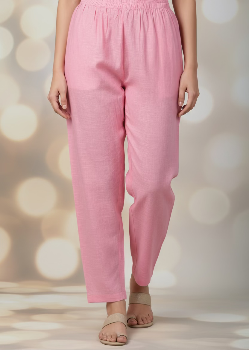 LightPink Rayon CoOrd Set