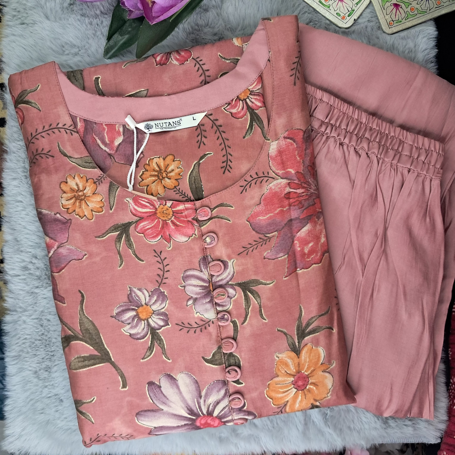 Onion Rayon 2PC Kurti Set