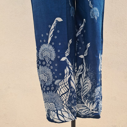 Dark Blue Rayon 2PC Kurti Set