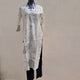 Black White Rayon KurtiSet