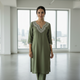 MehendiGreen Silk KurtiSet