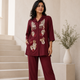 Maroon Rayon StarightPant