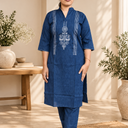 NavyBlue Rayon KurtiSet