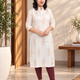 OffWhite KhadiCotton Kurti