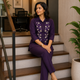 Violet Rayon Shirt CoOrdSet
