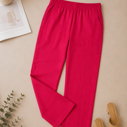 HotPink Rayon StarightPant