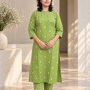 ParrotGreen Cotton KurtiSet