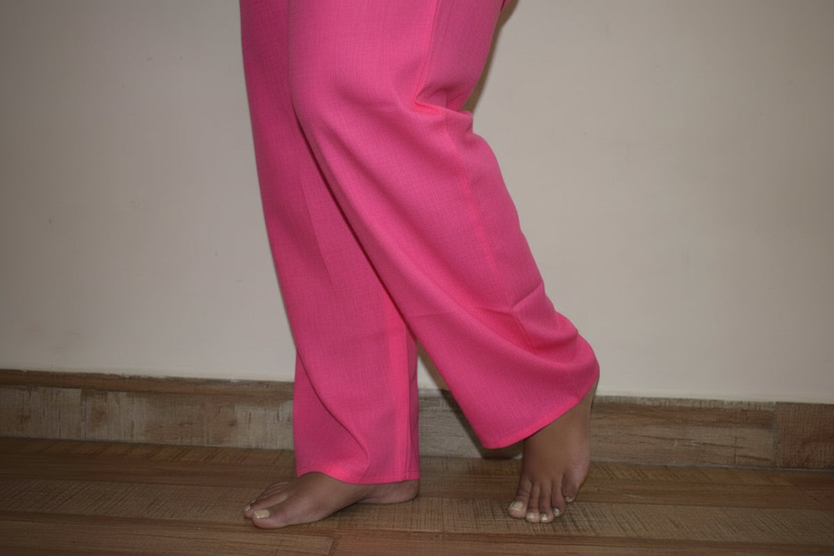 Pink CottonRayon Shirt CoOrdSet
