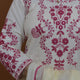 Red and White Cotton Arohi 3pc Dupatta Set