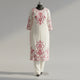Red and White Cotton Arohi 3pc Dupatta Set