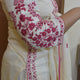 Red and White Cotton Arohi 3pc Dupatta Set