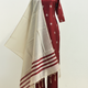 MaroonRed SouthSilk DupattaSet