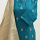TealBlue SouthSilk DupattaSet