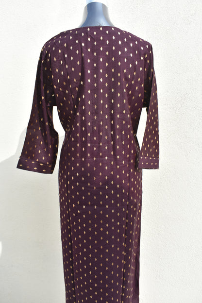 Wine VaticanSilk DupattaSet