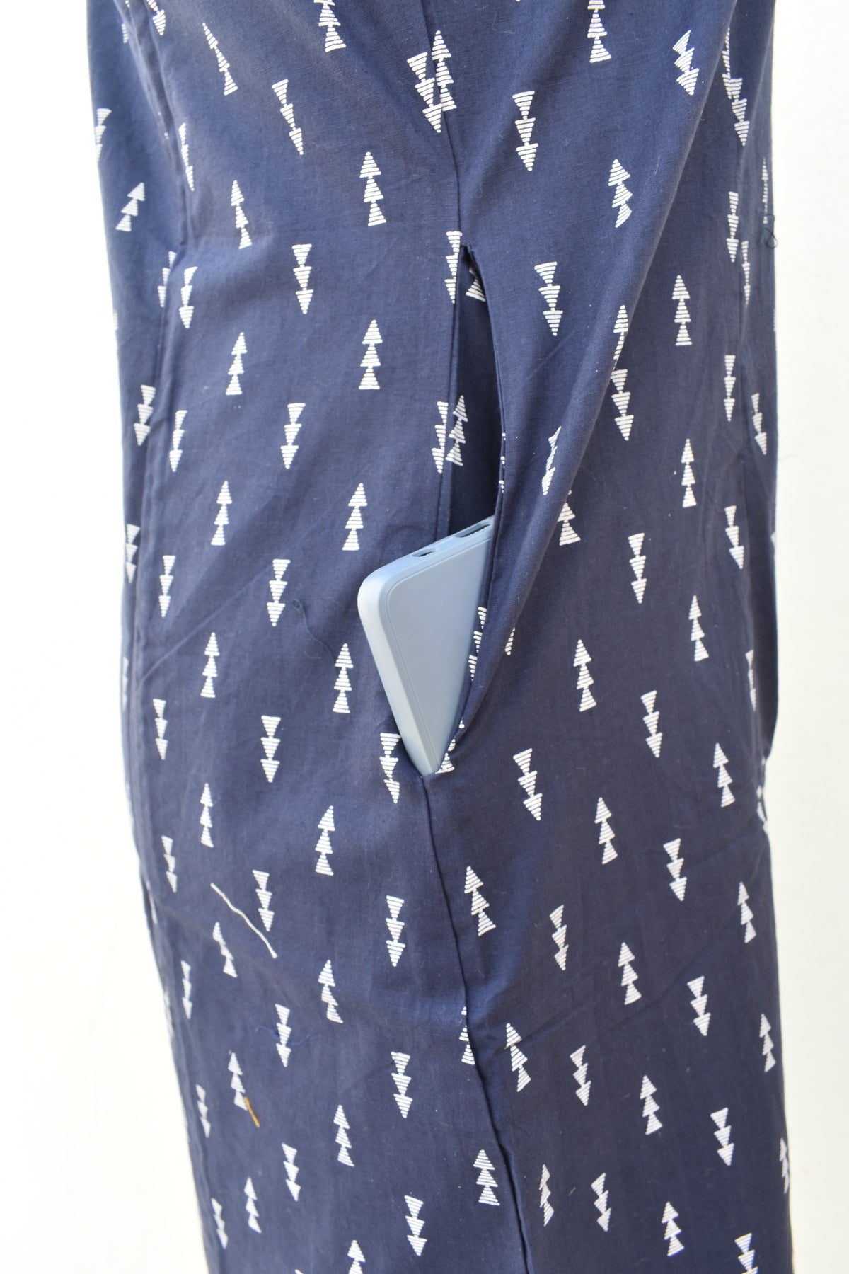 NavyBlue Cotton KurtiSet