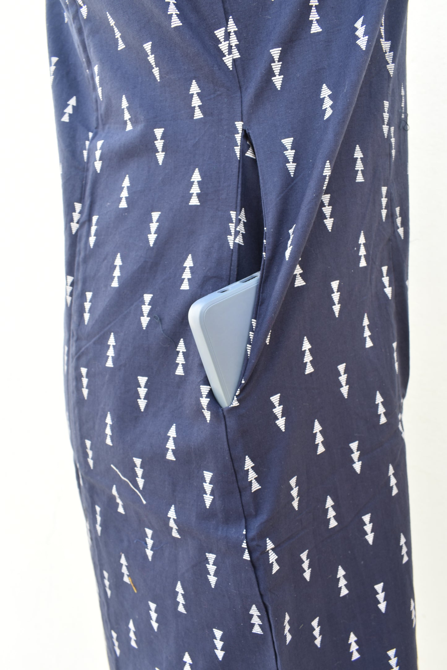 NavyBlue CottonFine 2PC KurtiSet