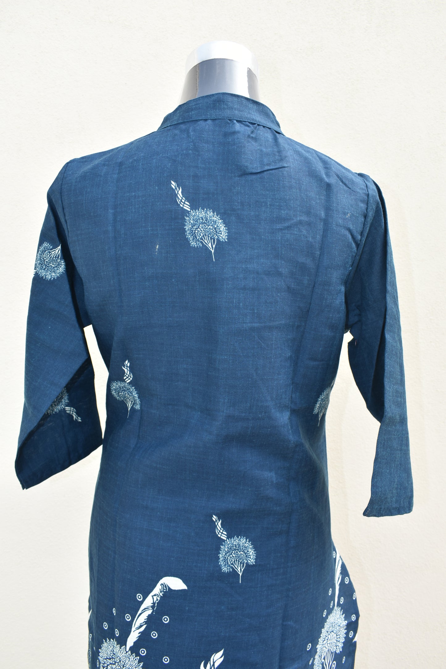 Dark Blue Rayon 2PC Kurti Set