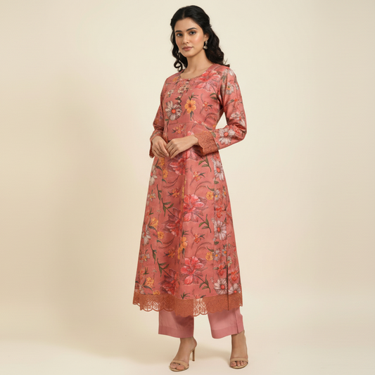 Onion Rayon 2PC Kurti Set