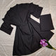 Black Pure Cotton Cordy CoOrd Set