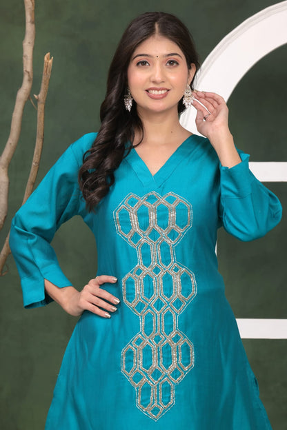 BottleGreen SilkCotton CoOrdSet