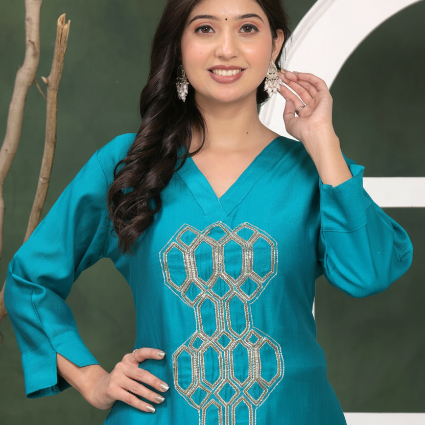 BottleGreen SilkCotton CoOrdSet