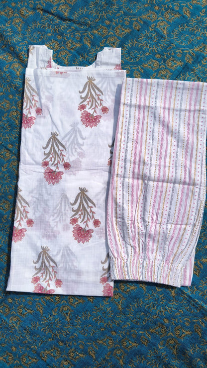 Cotton Floral 2PC KurtiSet