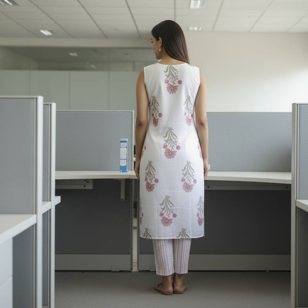 Cotton Floral 2PC KurtiSet