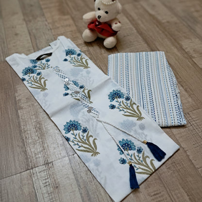 Cotton Floral 2PC KurtiSet