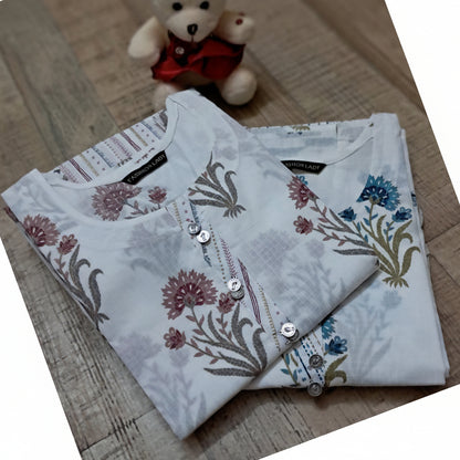 Cotton Floral 2PC KurtiSet