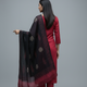 Maroon PureCotton 3pc Dupatta Set