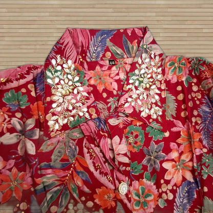 Maroon Silk 2PC Kurti Set
