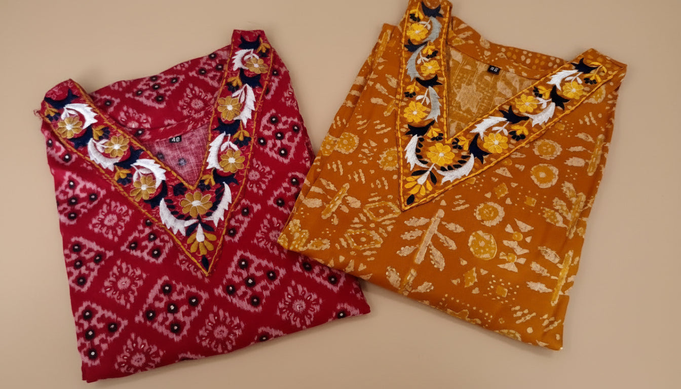 Rani Rayon 2PC - Kurti Set