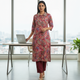 Maroon Silk 2PC Kurti Set