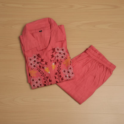 Pink Cotton CoOrdSet