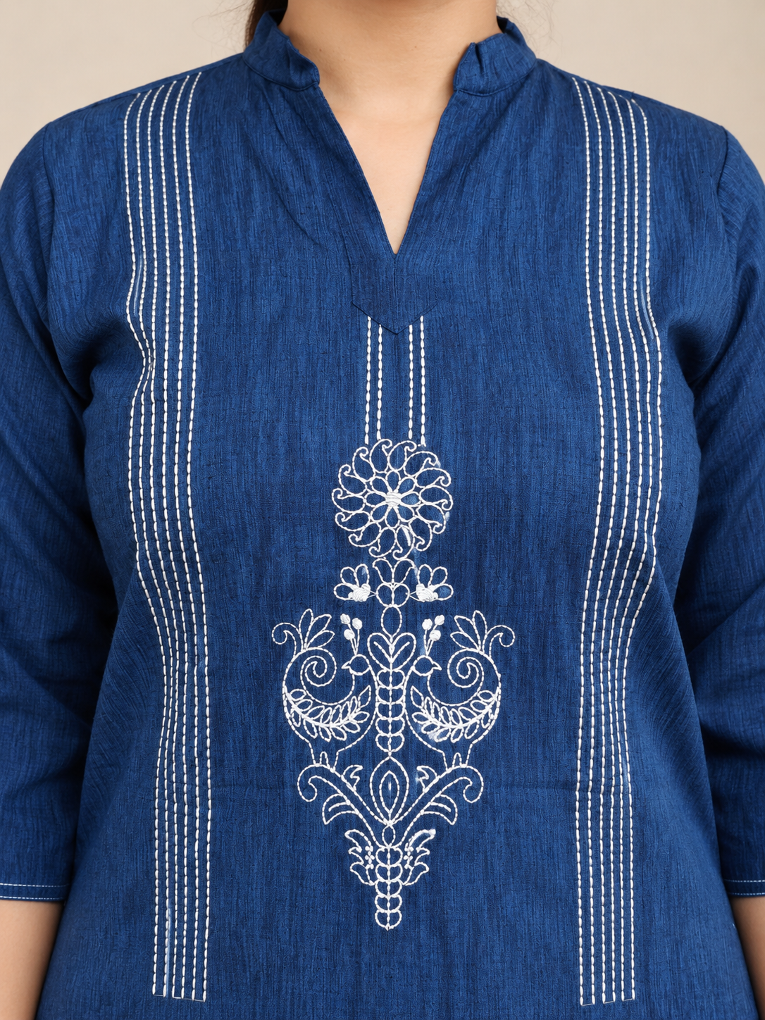 NavyBlue Rayon KurtiSet