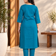 Blue GadwaliSilk KurtiSet