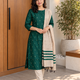 EmeraldGreen SouthSilk DupattaSet